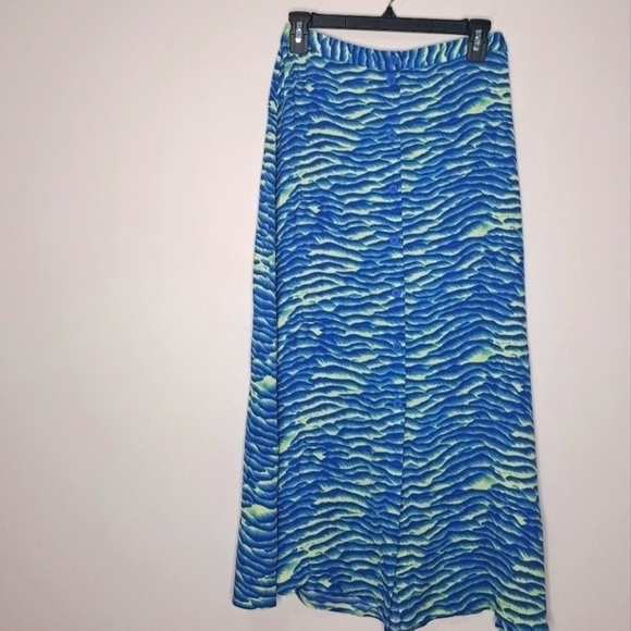 Whistles seafoam button front skirt blue 4 NWT - Picture 6 of 11